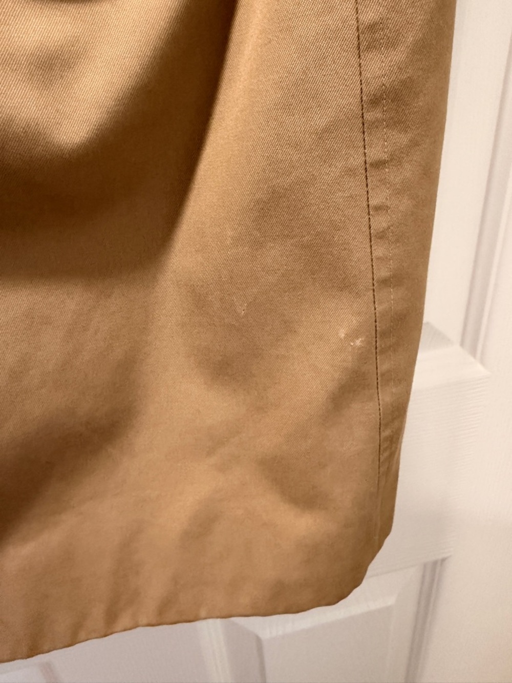 Burberry Camel Trench Coat with Signature Check Lining - Picture 11 of 11